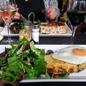 Croque Paysan and Quiche Lorraine